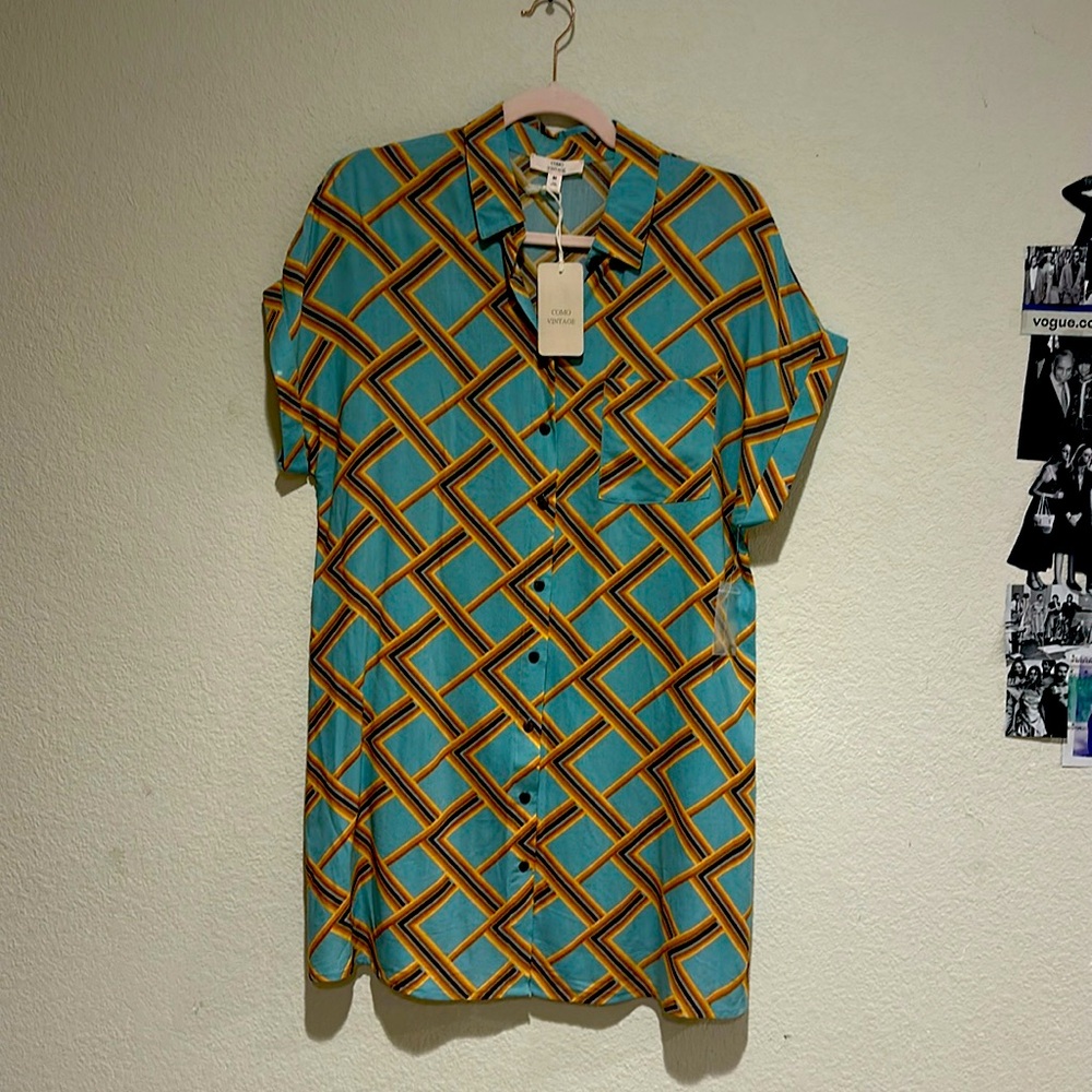 Fun and stylish button down dress